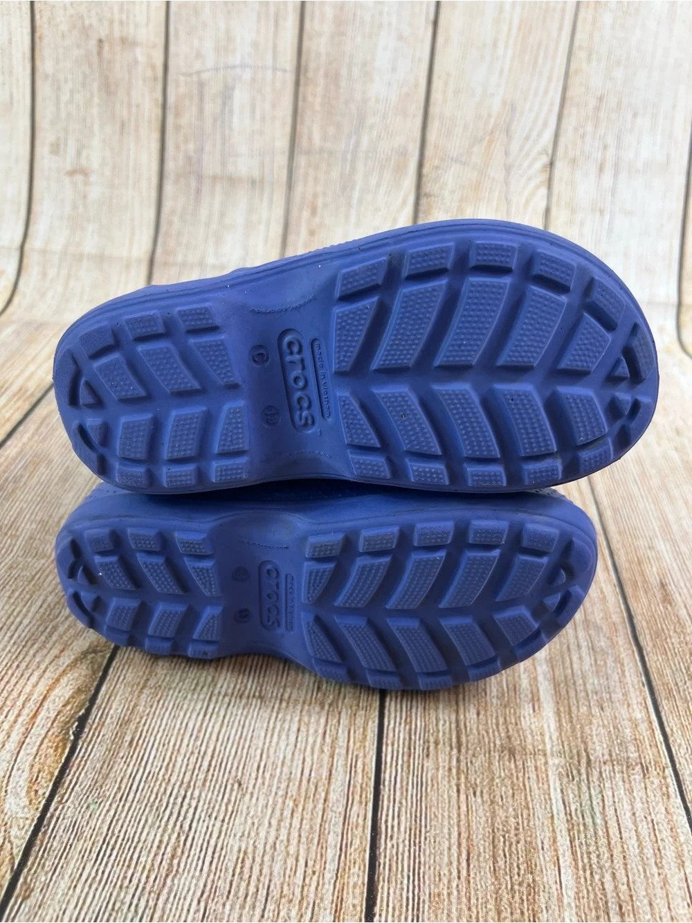 Crocs Handle It Toddler Kids Rain Boots Blue Waterproof Pull On Shoes Size C13